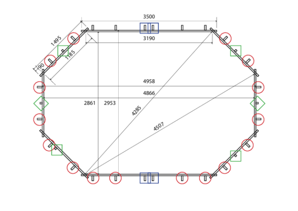 Drveni bazen Crklica 5.51 x 3.51 x ↕1.19 m - Slika 11